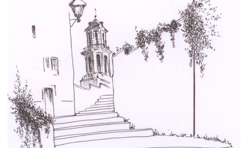 Escalinata hacia la Alcazaba