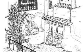 El Callejón del Mesón desde Mimejorbaza, hemos querido que este año se vista de NAVIDAD. Una ensoñación que bajo la plumilla de Bienvenida González cobra la luz y hace visible lo que puede aportar un espacio tan singular como bello y entrañable que en este caso nos sirve de tarjeta de felicitación y buenos deseos para un tiempo de recuperación y sueños que se hagan realidad